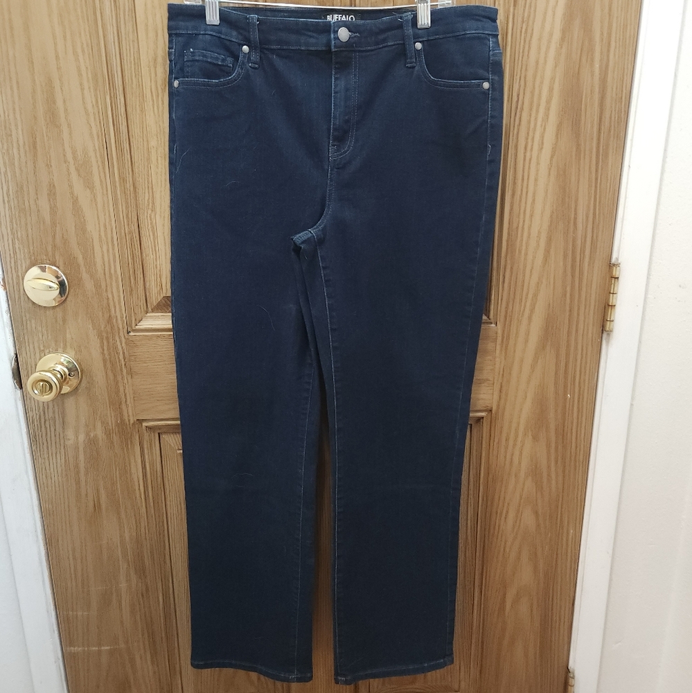 Buffalo David Bitton Women's Navy Straight Leg Jeans
